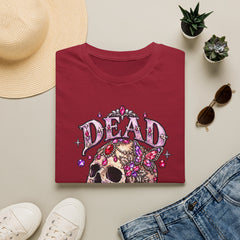 "Dead Gorgeous" T‑Shirt- Skull Floral- Halloween Vibes