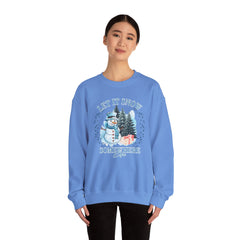 Let It Snow Somewhere Else - Winter  - Sweatshirt - Blue Design