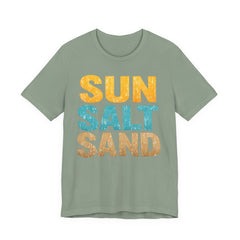 Sun Salt Sand Beach T-Shirt — Retro Coastal Summer Tee