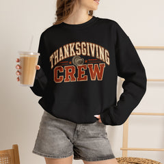 Thanksgiving Crew Sweatshirt - Vintage Turkey Family Holiday Pullover - Fall Apparel