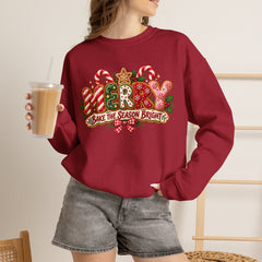 Christmas Cookie 'Make The Season Bright' Crewneck Sweatshirt