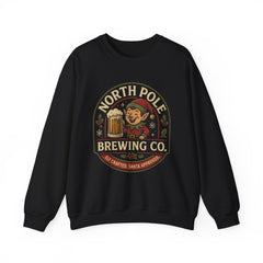 North Pole Brewing Co. Holiday Sweatshirt, Christmas Gift, Unisex Cozy Crewneck, Winter Apparel, Elf Festive Casual Wear