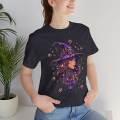 Enchanting Witch Graphic Tee - Perfect for Halloween, Gifts, Parties, Casual Wear, and Witchy Vibes