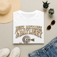 Dust, Distance & Daylight T-Shirt — Vintage Windmill Graphic Tee for Outdoor Lovers- Southern Heritage