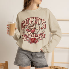 Cupid's Social Club Crewneck Sweatshirt- Valentines