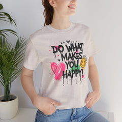 Do What Makes You Happy Tee | Unisex Jersey Short Sleeve Shirt, Positive Vibes Shirt, Gift for Friends, Uplifting Apparel, Casual [...]