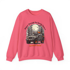 Spooky Adventure Sweatshirt - Jeepin' Through the Spooky Season, Unisex Crewneck, Fall Apparel, Halloween Gift, Cozy Halloween Wear