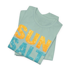 Sun Salt Sand Beach T-Shirt — Retro Coastal Summer Tee
