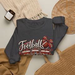 Football Mom Crewneck Sweatshirt — Leopard & Bow Team Spirit