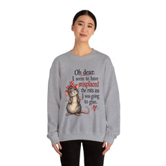 Sarcastic Crewneck Sweatshirt - Don’t Give A Rats Ass