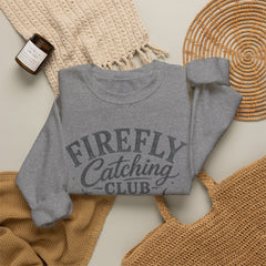 Firefly Catching Club Sweatshirt — Vintage Mason Jar Summer Nights Crewneck - Southern Heritage
