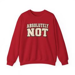 Fun Attitude Sweatshirt “Absolutely Not”