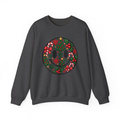Christmas Smiley Crewneck Sweatshirt — Festive Holiday Smile Graphic