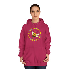 Though she’d be small, she be fierce –Bee-Inspired Unisex College Hoodie |