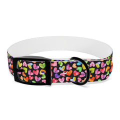 Dog Collar- Rainbow Hearts