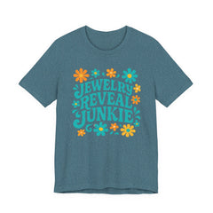 Jewelry Reveal Junkie Tee, Short Sleeve Shirt, Jewelry Lovers, Bella Canvas