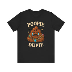 Funny Poop Doopie Emoji Tee, Quirky Graphic, Humorous Apparel, Playful Wear, Fizzing jewelry