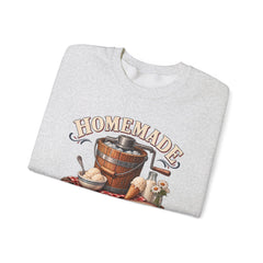 Crewneck Sweatshirt — "Homemade Ice Cream Social" Vintage Ice Cream Maker Design