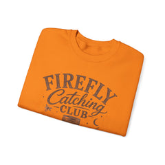 Firefly Catching Club Sweatshirt — Vintage Mason Jar Summer Nights Crewneck - Southern Heritage