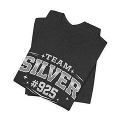 Team Silver #925 T‑Shirt — Vintage Sports Shield Tee - BP Jewelry