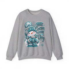 Hot Cocoa Kinda Day Sweatshirt- Winter- Christmas- Snowman