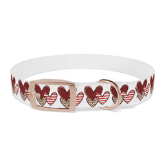Dog Collar- Rustic Hearts