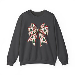 Christmas Bow Crewneck Sweatshirt — Festive Holiday Bow Sweatshirt