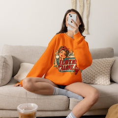 Retro Rosie 'Leave Me Alone' Vintage Pin-Up Graphic Sweatshirt- Valentine