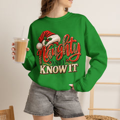 Naughty and Know It Christmas Crewneck Sweatshirt