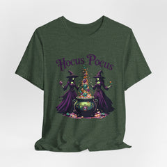 Hocus Pocus Halloween T-Shirt, Witch Tee, Unisex Halloween Shirt, Spooky Season Apparel, Costume Party Top