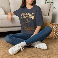 Dust, Distance & Daylight T-Shirt — Vintage Windmill Graphic Tee for Outdoor Lovers- Southern Heritage