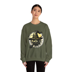Halloween Witch Sweatshirt, Unisex Sweatshirt for Fall, Cozy Crewneck for Halloween Parties, Spooky Season Apparel, Gift for Witch Lovers