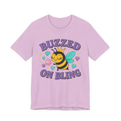 Buzzed on Bling - Bee T-Shirt | Fun Unisex Tee for Bee Lovers and Jewelry Lovers alike