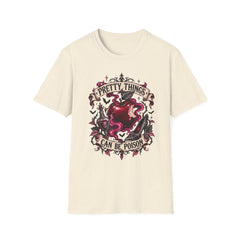 ‘Pretty Things Can Be Poison' Gothic Apple Graphic Tee- Poison Apple