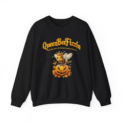 Fall Queen Bee Crewneck Sweatshirt - Halloween Pumpkin Design
