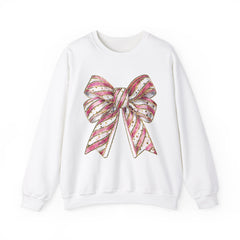 Pink & Gold  Bow  Sweatshirt - Valentine