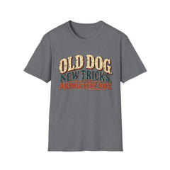 Old Dog New Tricks T-Shirt – "Absolutely Not" Vintage Graphic Tee