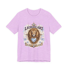 Lionheart T-Shirt — "Let Your Heart Lead" Lion Graphic Tee