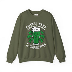 Green Beer Is Underrated Crewneck Sweatshirt - Unisex St. Patrick's Day Apparel