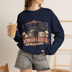 Texas Cotton Gin & Seed Co. Crewneck Sweatshirt - Southern Heritage