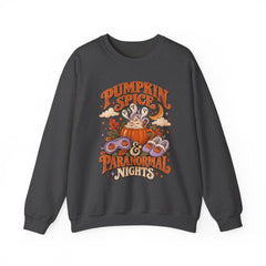 Pumpkin Spice & Paranormal Nights Crewneck Sweatshirt - Halloween