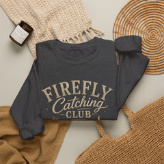 Firefly Catching Club Sweatshirt — Vintage Mason Jar Summer Nights Crewneck - Southern Heritage