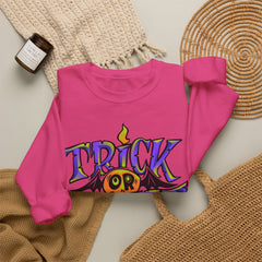 Halloween 'Trick or Treat' Crewneck Sweatshirt — Retro Candy Graphic