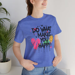 Do What Makes You Happy Tee | Unisex Jersey Short Sleeve Shirt, Positive Vibes Shirt, Gift for Friends, Uplifting Apparel, Casual [...]