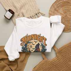 Midnight Howl Club Sweatshirt — Moonlit Wolves Graphic Crewneck
