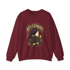Nevermore Raven Crewneck Sweatshirt- Halloween Vibes