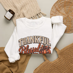 "Thankful, Blessed & a Little Stressed" Fall Pumpkin Sweatshirt