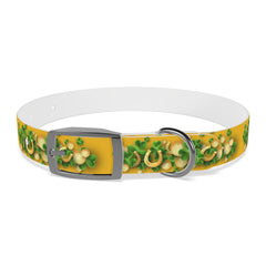 Gold Dog Collar - St Patrick's Day Horseshoe & Coin Design