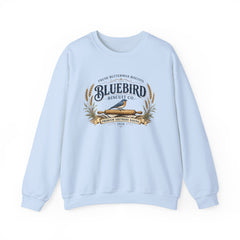 Bluebird Biscuit Co. Crewneck Sweatshirt — Vintage Bakery Logo Pullover