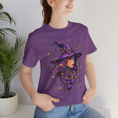 Enchanting Witch Graphic Tee - Perfect for Halloween, Gifts, Parties, Casual Wear, and Witchy Vibes